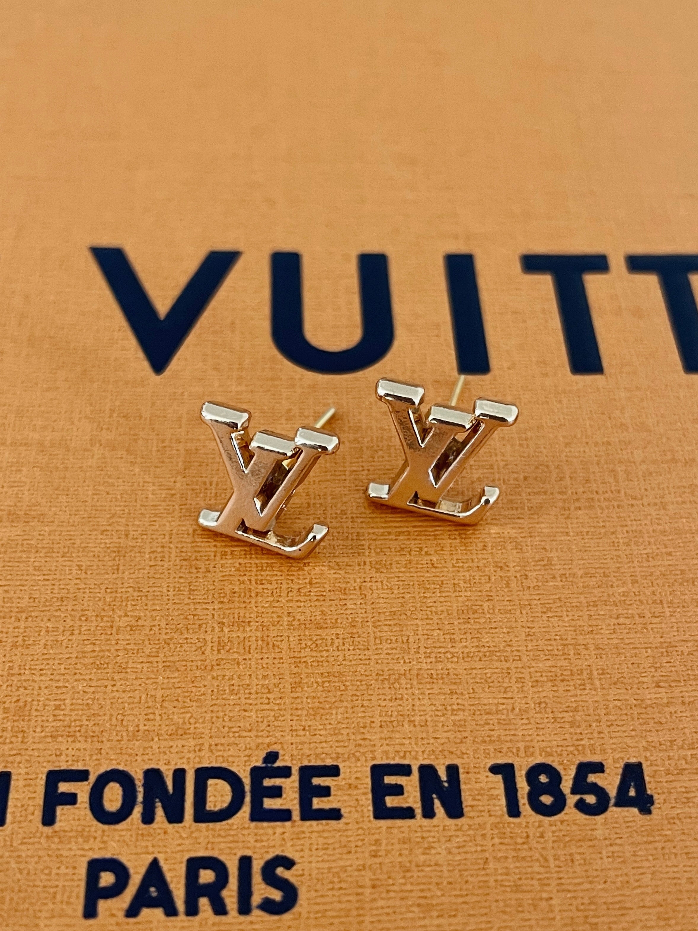 Repurposed Vintage Louis Vuitton Stud Earrings, Chelsea Rose in 2023