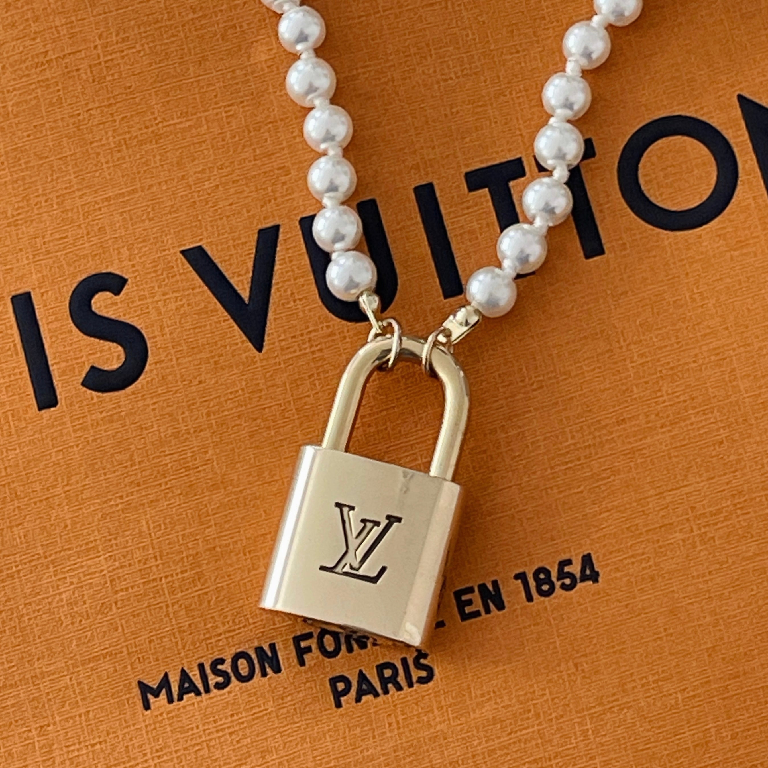 Vintage LV Lock Necklace  SEE WHY
