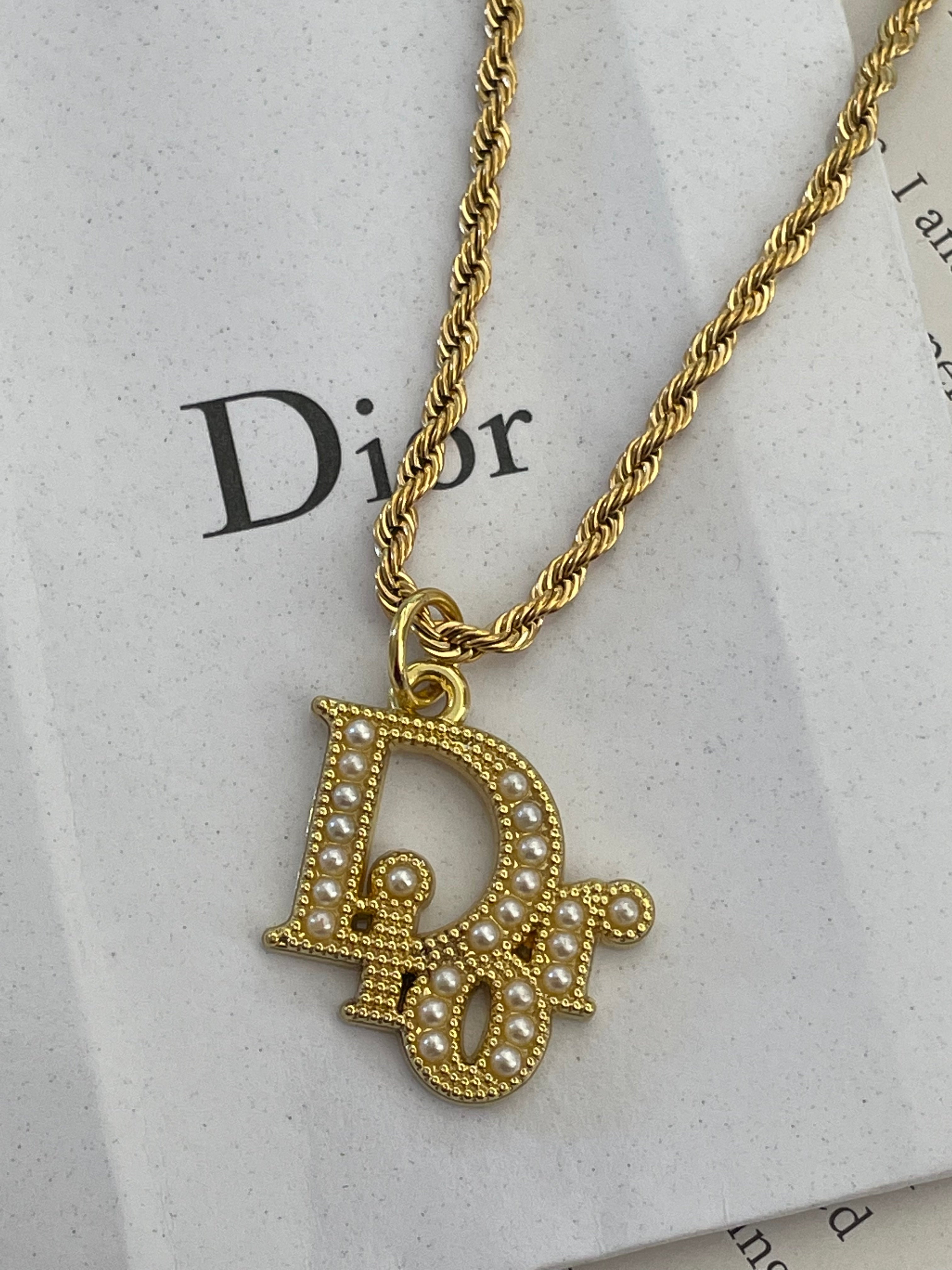 Christian Dior 2000s CD Chain Necklace  INTO