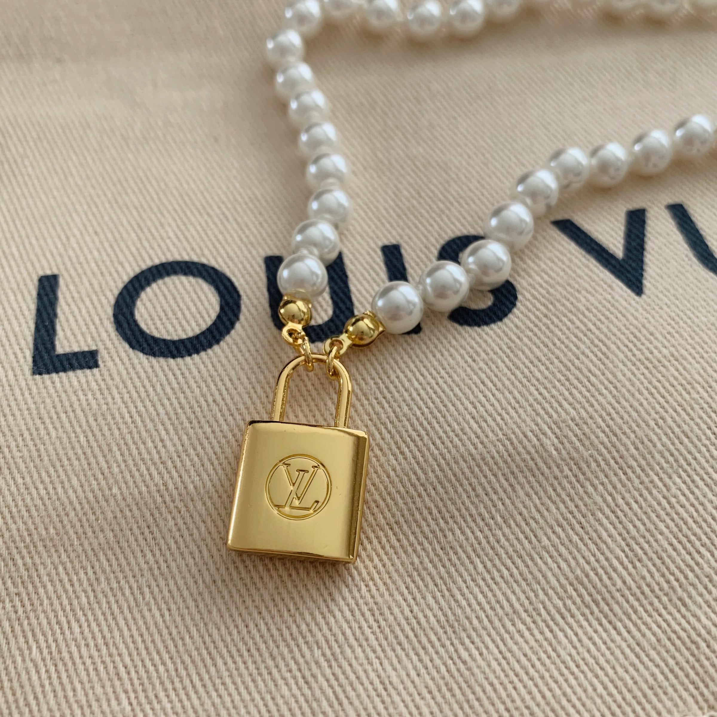 LV Vintage Lock Necklace